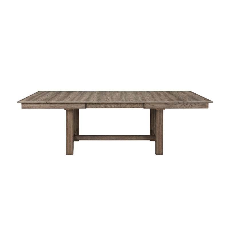 Harris Extendable Dining Table- 66-94 Inch Top- Walnut Brown Wood