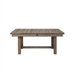 Harris Extendable Dining Table- 66-94 Inch Top- Walnut Brown Wood