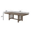 Harris Extendable Dining Table- 66-94 Inch Top- Walnut Brown Wood