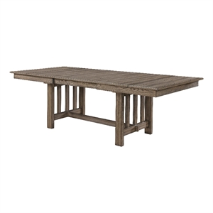 Harris Extendable Dining Table- 66-94 Inch Top- Walnut Brown Wood