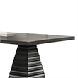Pex Dining Table- 78 Inch Rectangular Top- Double Pedestal Base- Brown