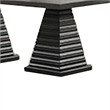 Pex Dining Table- 78 Inch Rectangular Top- Double Pedestal Base- Brown