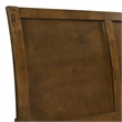 Lary Queen Bed with Sleigh-Style Headboard and Slat Kit- Walnut Brown