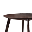 Tery Dining Table- 47 Inch Round Top- Angled Legs- Cherry Brown Wood