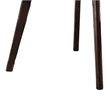 Tery Dining Table- 47 Inch Round Top- Angled Legs- Cherry Brown Wood