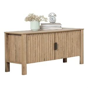 Hay TV Media Console- 47 Inch- 2 Doors w Adjustable Shelves- Beige