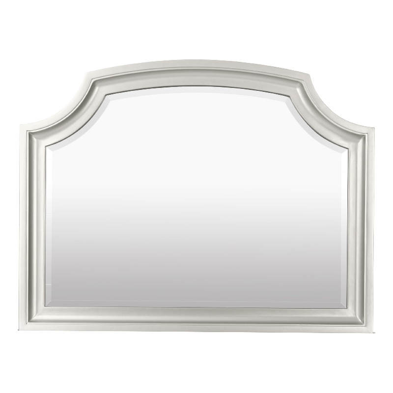 Felix Dresser Mirror- 30 Inch- Low Distortion Glass- Matte Silver Pine