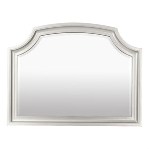 Felix Dresser Mirror- 30 Inch- Low Distortion Glass- Matte Silver Pine