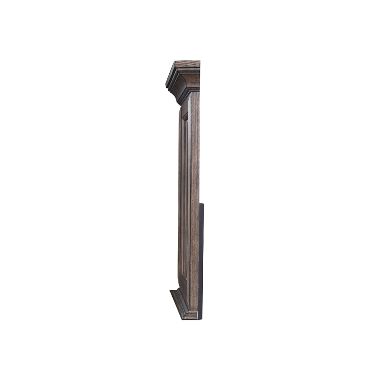 Vesy Dresser Mirror- 48 Inch- Low Distortion Glass- Walnut Brown Wood