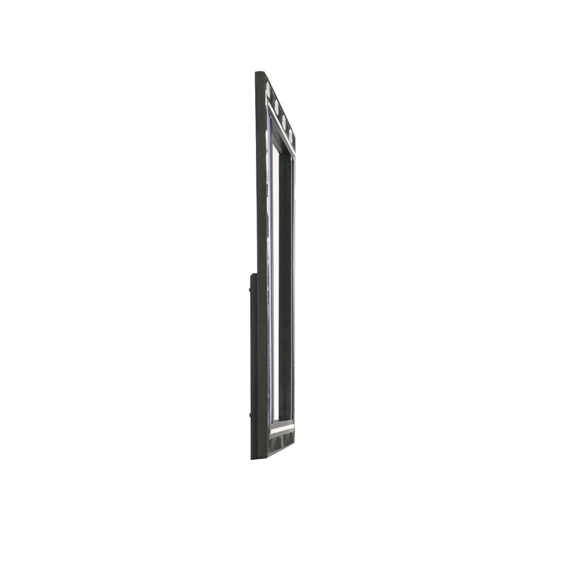 Ren Dresser Mirror- 45 Inch- Crushed Crystal Look Black Laminate- LED