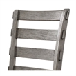 Lais 6pc Dining Table Set with Bench- 4 Ladderback Chairs- Rustic Gray