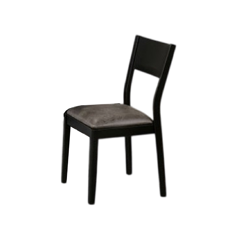 Riera 7pc Dining Table Set with Planked Top- 6 Faux Leather Chairs