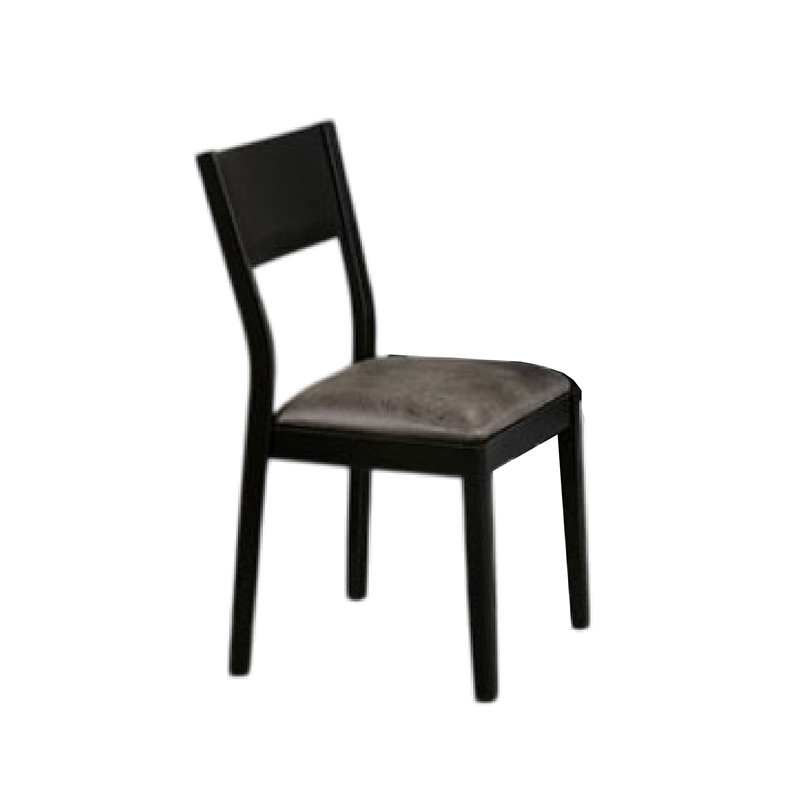 Riera 7pc Dining Table Set with Planked Top- 6 Faux Leather Chairs