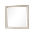 Rozie Dresser Mirror- Bevelled Accents- Light Brown Solid Wood 36x40