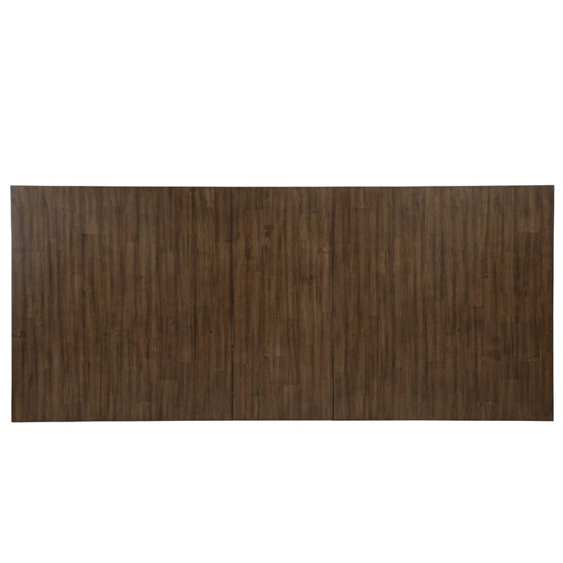 Henry Dining Table- 78-96 Inch Extendable Leaf- Vintage Mocha Brown
