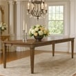Henry Dining Table- 78-96 Inch Extendable Leaf- Vintage Mocha Brown