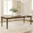 Henry Dining Table- 78-96 Inch Extendable Leaf- Vintage Mocha Brown