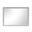 Ion Dresser Mirror- Picture Frame Molding- Mist Gray Solid Acacia Wood