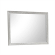Ion Dresser Mirror- Picture Frame Molding- Mist Gray Solid Acacia Wood