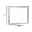 Ion Dresser Mirror- Picture Frame Molding- Mist Gray Solid Acacia Wood