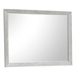 Ion Dresser Mirror- Picture Frame Molding- Mist Gray Solid Acacia Wood