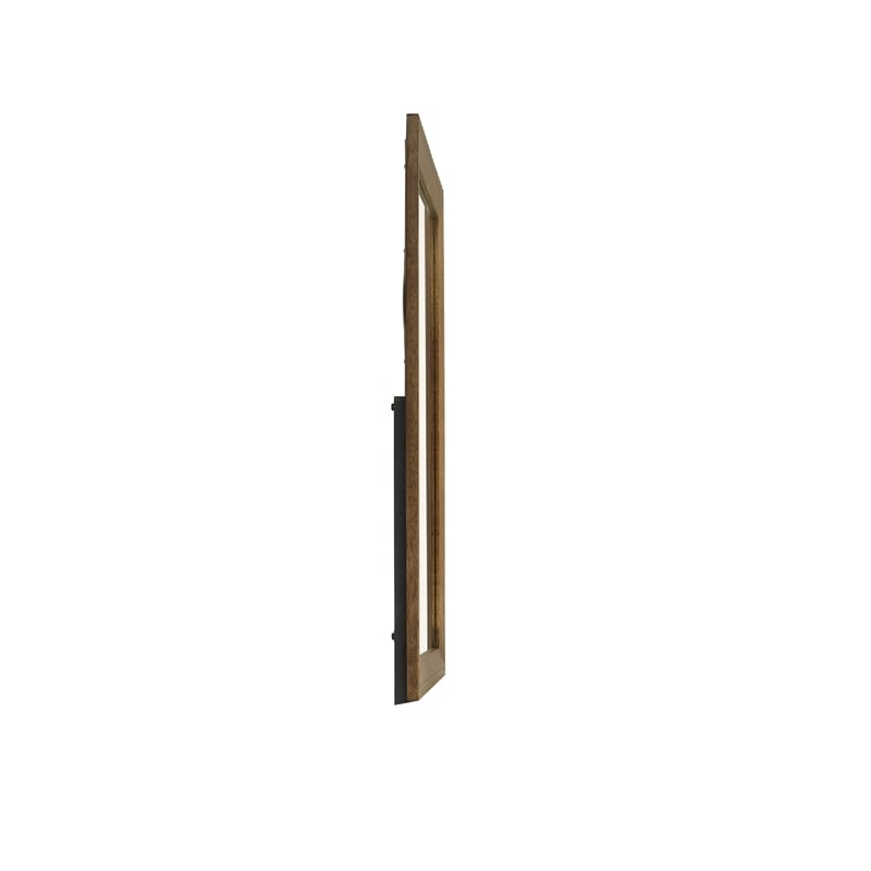 Lary Dresser Mirror- 45 Inch Rectangular Frame- Walnut Brown Okume Veneer