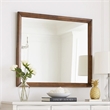 Lary Dresser Mirror- 45 Inch Rectangular Frame- Walnut Brown Okume Veneer