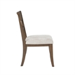 Henry Dining Side Chair Set of 2- Slat Back- Vintage Mocha Brown & Beige