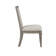 Henry Dining Side Chair Set of 2- Beige Polyester- Vintage Light Cream