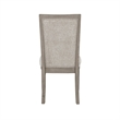 Henry Dining Side Chair Set of 2- Beige Polyester- Vintage Light Cream