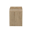 Maria Bedside Table Nightstand- 2 Drawers- Natural Beige Waterfall Edges