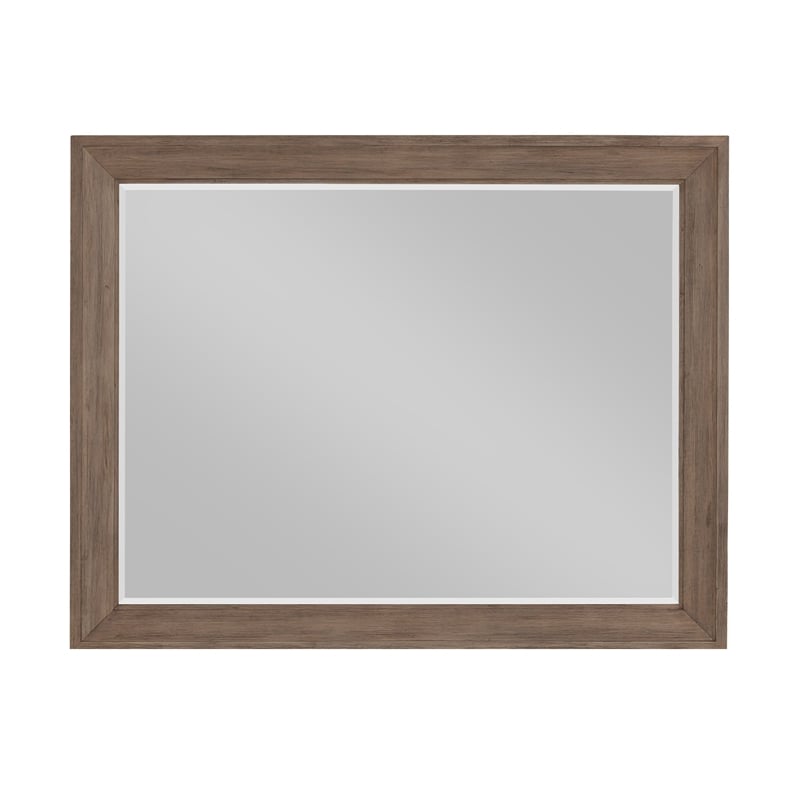 Henry Dresser Mirror- Vintage Mocha Brown- Picture Frame Molding- 39x50
