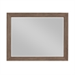 Henry Dresser Mirror- Vintage Mocha Brown- Picture Frame Molding- 39x50