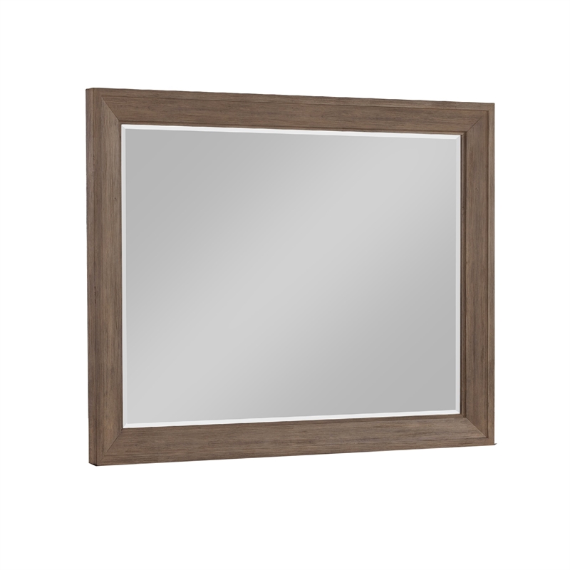 Henry Dresser Mirror- Vintage Mocha Brown- Picture Frame Molding- 39x50