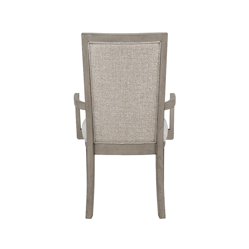 Henry Dining Chair Set of 2- Beige Polyester- Vintage Light Cream
