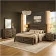 Bry 4pc Farmhouse Queen Complete Bedroom Set- Rustic Gray