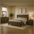 Bry 5pc Farmhouse Queen Complete Bedroom Set- Rustic Gray- 2 Nightstands