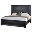 Ashen 4 Piece Queen Bedroom Set- LED Headboard and USB Ports- Black