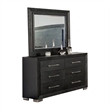 Ashen 4 Piece Queen Bedroom Set- LED Headboard and USB Ports- Black