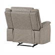 Nez Manual Reclining Chair- Contrast Edges- Dove Gray Microfiber
