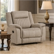 Nez Manual Reclining Chair- Contrast Edges- Dove Gray Microfiber