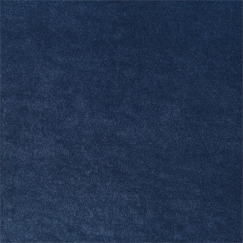 Sero 2pc Sofa and Loveseat Set- Bench Style Seat- Royal Blue Velvet