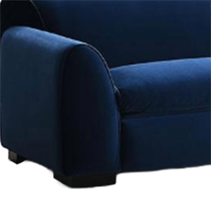 Sero Loveseat- Padded Bench Seat- Modern Royal Blue Velvet 69 Inch