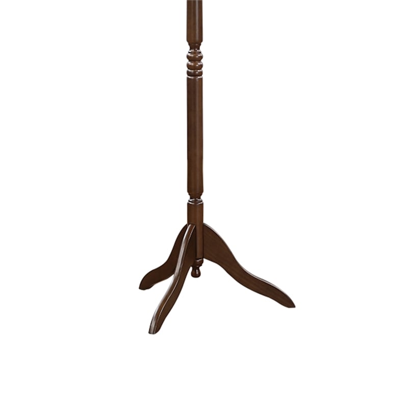 Moy 3 Tier Coat Rack with 10 Hooks- 72 Inch Dark Brown Solid Wood