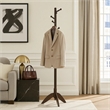 Pon 7 Tier Coat Rack w 11 Hooks and Tripod Base- 70 Inch Dark Brown