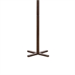 Jema 3 Tier Coat Rack- 9 Hanging Hooks- 70 Inch Dark Brown Solid Wood