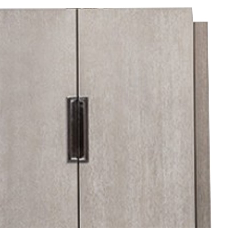 Gris Sideboard Server- 4 Doors w Metal Handles- 60 Inch Stone Gray