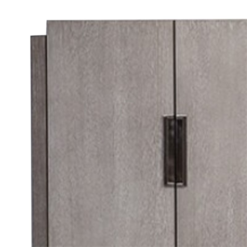 Gris Sideboard Server- 4 Doors w Metal Handles- 60 Inch Stone Gray