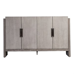 Gris Sideboard Server- 4 Doors w Metal Handles- 60 Inch Stone Gray