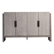 Gris Sideboard Server- 4 Doors w Metal Handles- 60 Inch Stone Gray